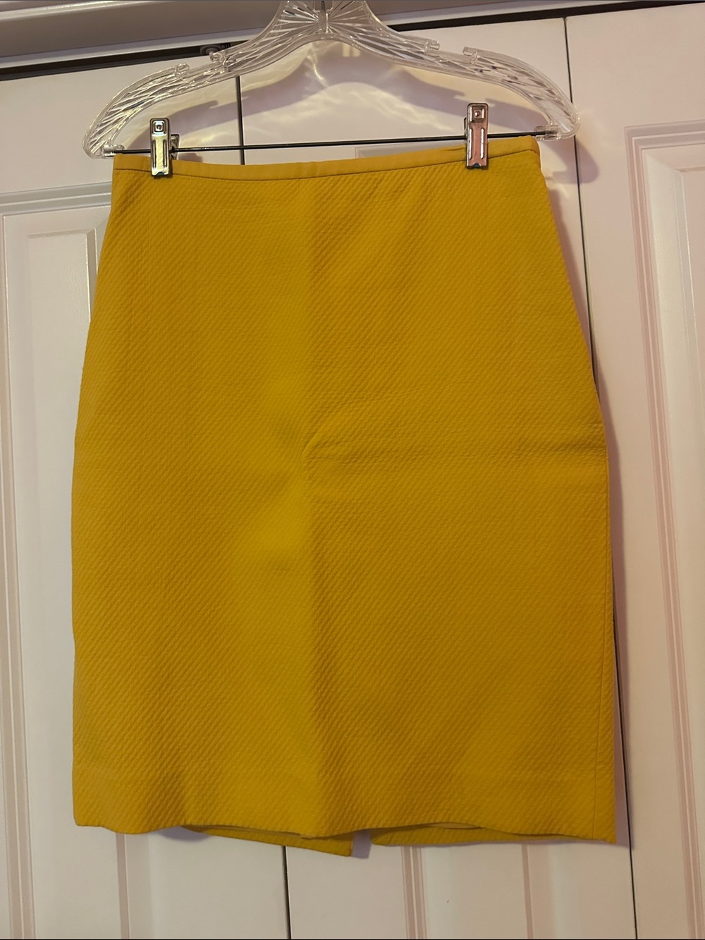 The Limited Mustard Yellow Textured Pencil Skirt